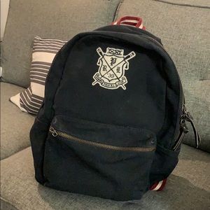 Ralph Lauren black & maroon preppy backpack